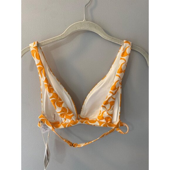 L*Space Avery Top in orange and cream wrap around size medium top only - Picture 4 of 4